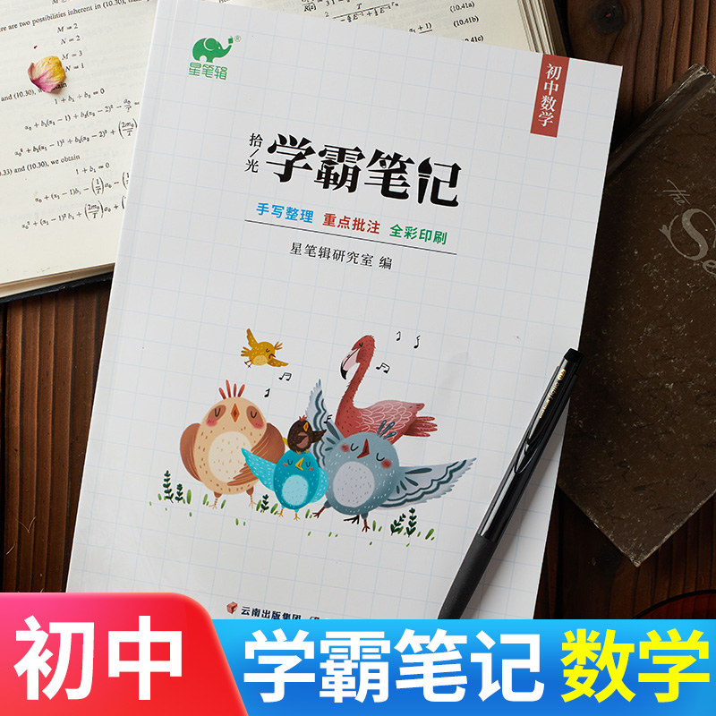 【九科可选】学霸笔记初中全套星笔辑手写拾光初一二三通用语文数学英语物理化学生物政治历史地理 初中数学