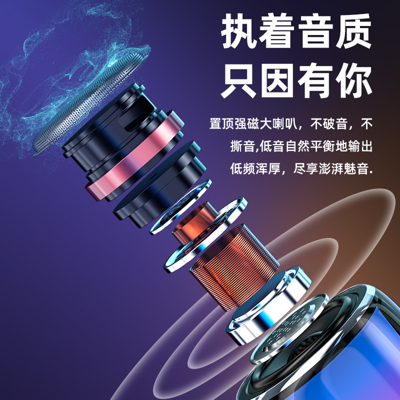 奇声（QISHENG） Q38电脑音响ai智能蓝牙音箱便携低音炮小蜜蜂扩音器 AI语音助手旗舰版品质黑