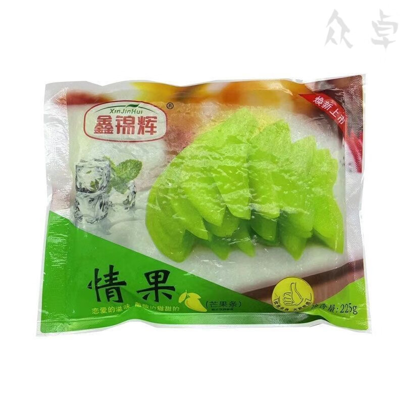 望蓝川鑫锦辉情人果冷冻青芒果条冰冻速冻水果冷盘即食新鲜 情人果225g*3袋