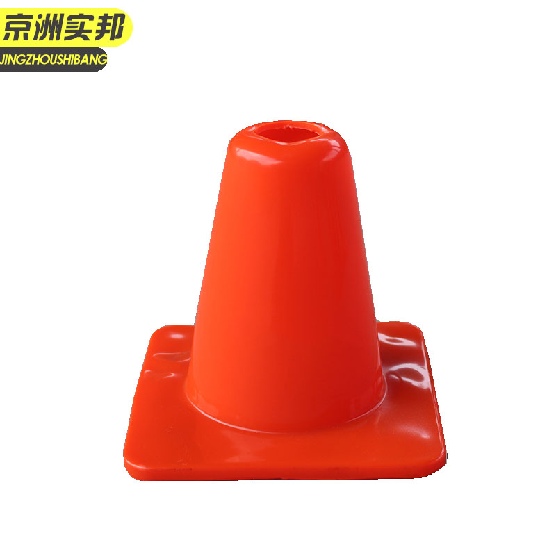 京洲实邦【15cm红色】pvc交通反光雪糕筒耐压可定制路锥jzsb-9392b