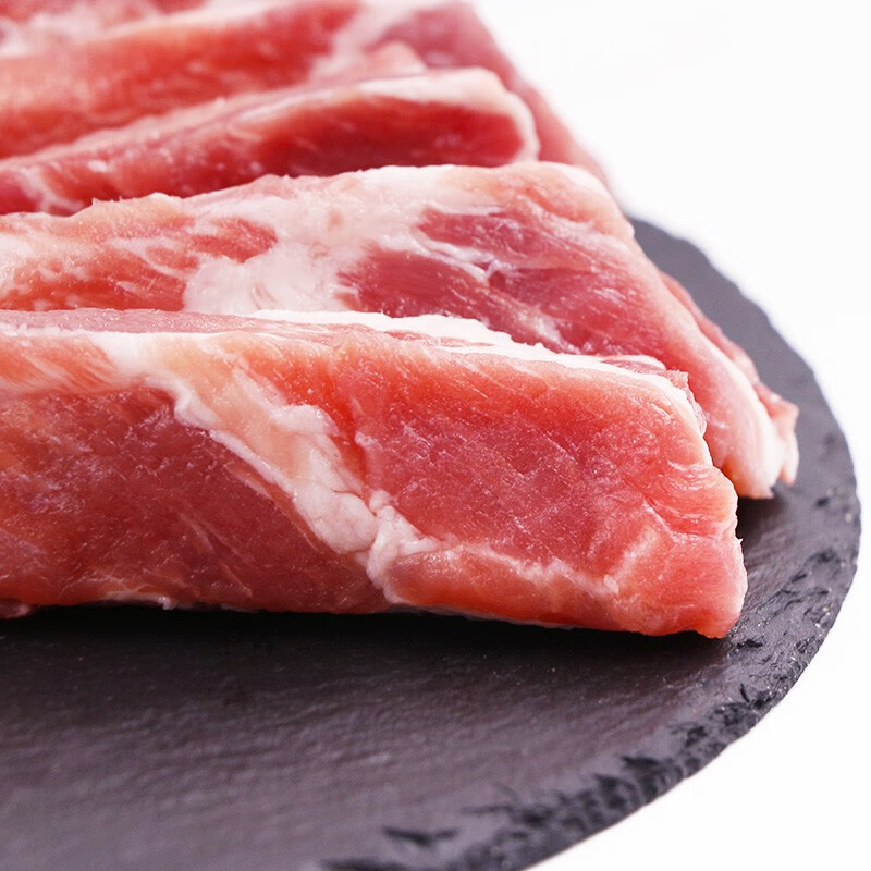 楮木香排骨 肋排 黑猪肉 构树饲养土猪肉猪小排烧烤 猪肉 生鲜源头直发 构树黑猪肋排3斤