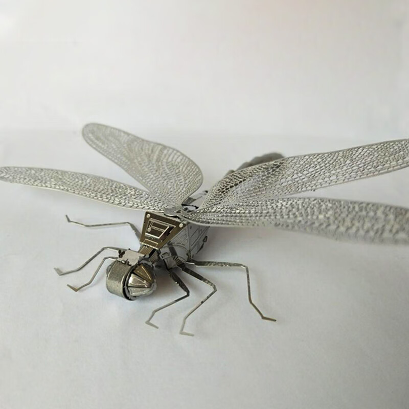 高科技玩具昆虫3d立体金属拼图diy手工制作拼装模型成人小礼物 蜻蜓