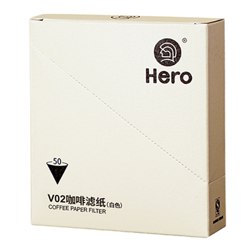 Hero品牌V型滤杯咖啡滤纸，享受高品质咖啡体验