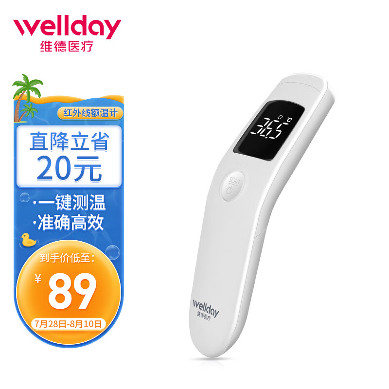 维德医疗电子体温计价格走势,精准无误的额温枪