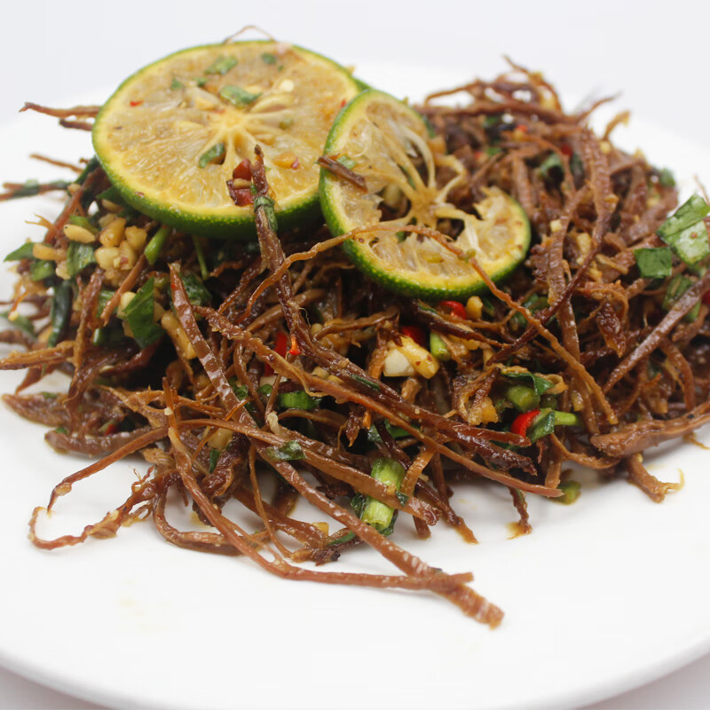 虎钢馋柠檬火烧干巴丝云南特产小锤黄牛肉干傣味小吃零食风干德宏 微