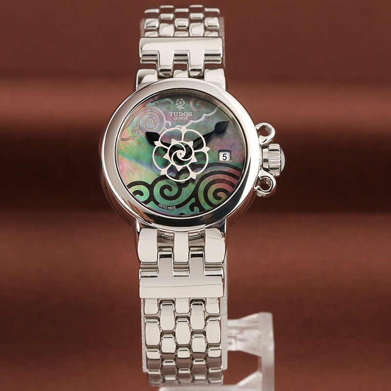 【二手95新】帝舵玫瑰系列35100-65710自动机械女表奢侈品26mm日历