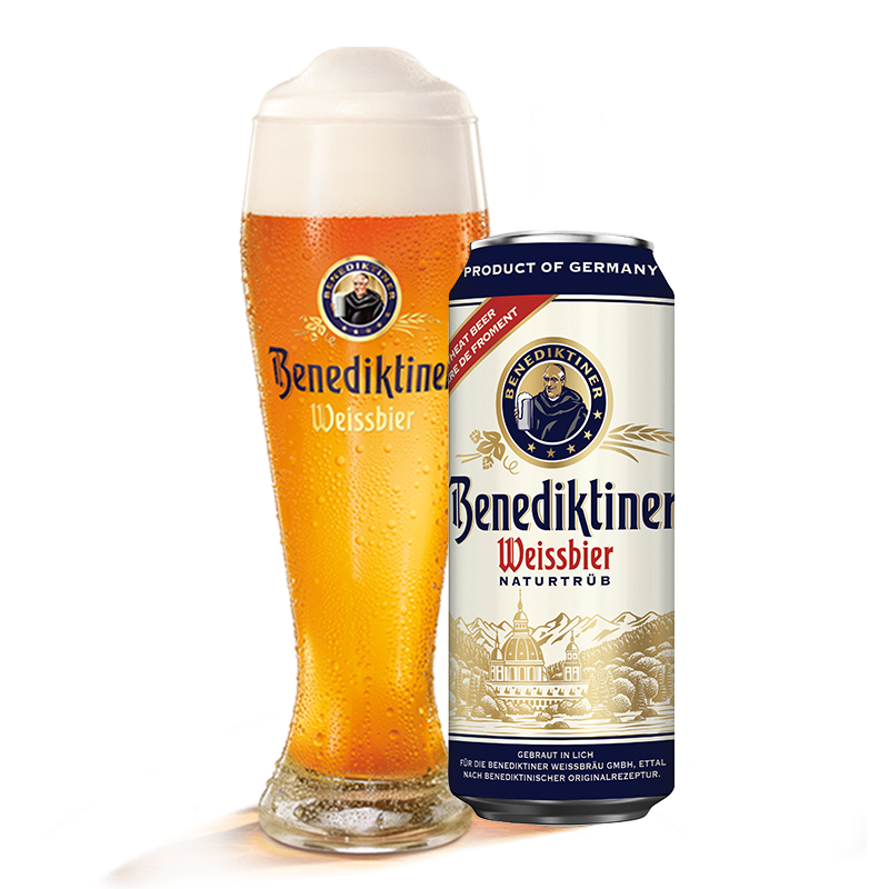 benediktiner 百帝王 小麦白啤酒 500ml*24听06153京东去购买作者到