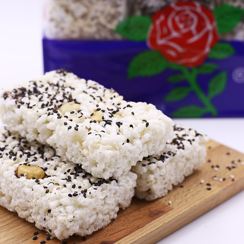 玫瑰  重庆特产玫瑰牌米花糖米饼 江津米花酥美味零食小吃 玫瑰米花糖