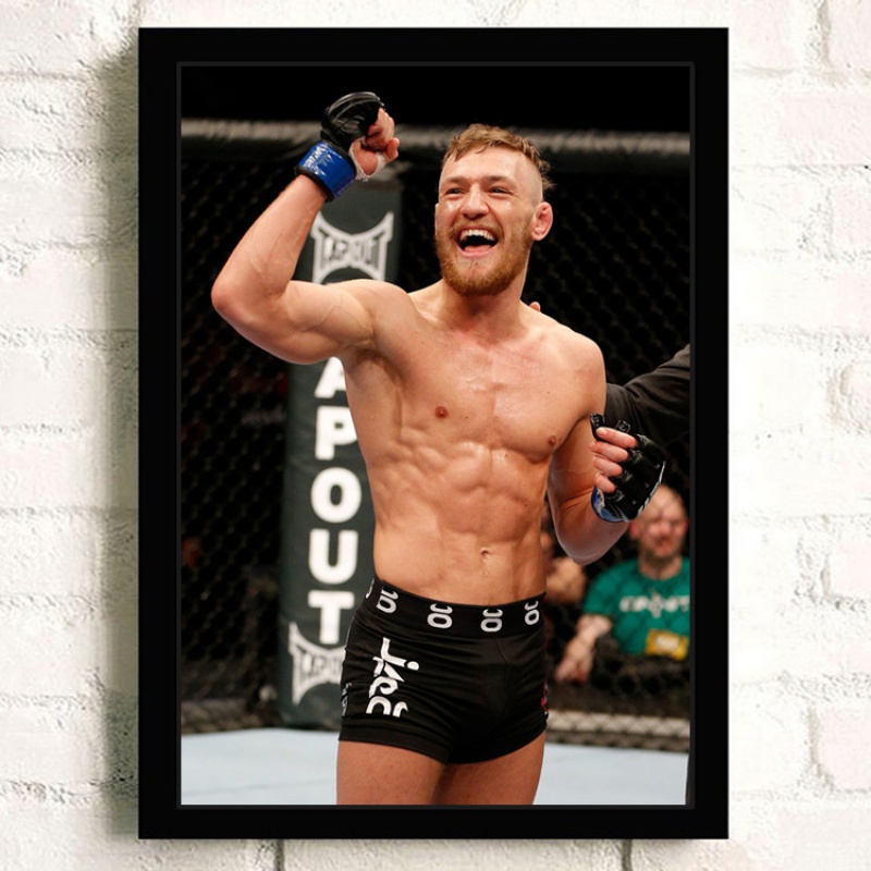 狼天影 嘴炮康纳麦格雷戈海报墙贴画装饰画挂画ufc格斗搏击贴纸可定制