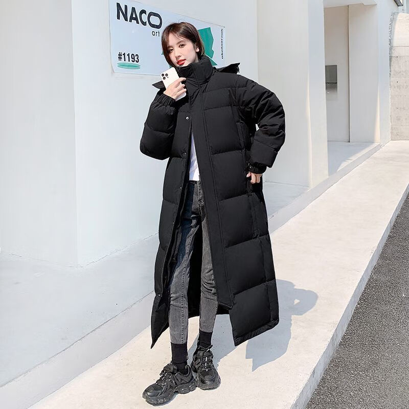 capital kiss北势中戏同款羽绒服北京电影学院艺考男女冬季情侣过膝