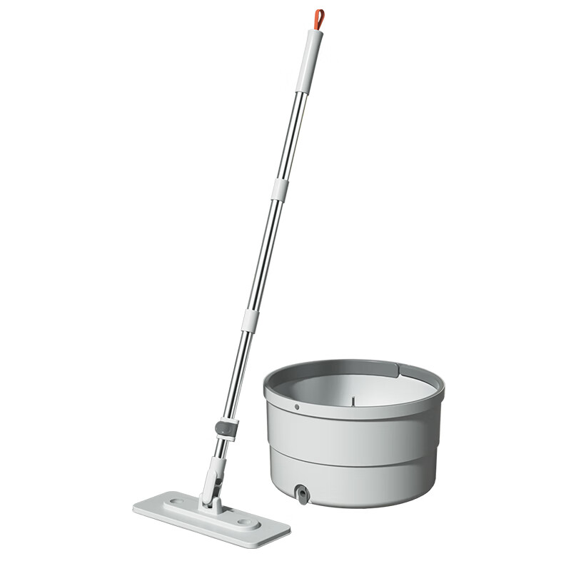 茶花旋转拖把家用平板拖地神器新款拖布免手洗一拖净清污分离地拖 清