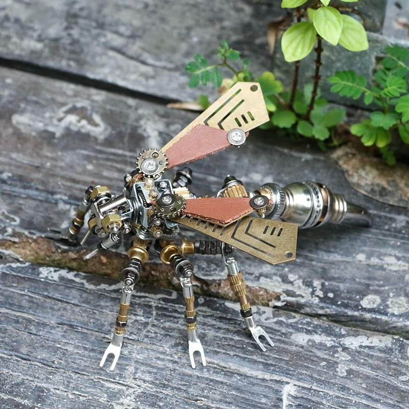 机械党（MECHANICAL PARTY）机械昆虫金属拼装模型手工潮玩蜻蜓个性摆件diy玩具创意生日礼品 机械马蜂-送拼装工具