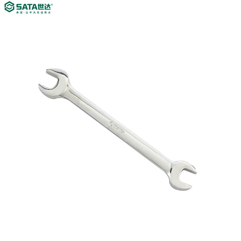 世达(sata)2个装 全抛光双开口扳手6x7mm 双头呆扳手双开口扳手架子工