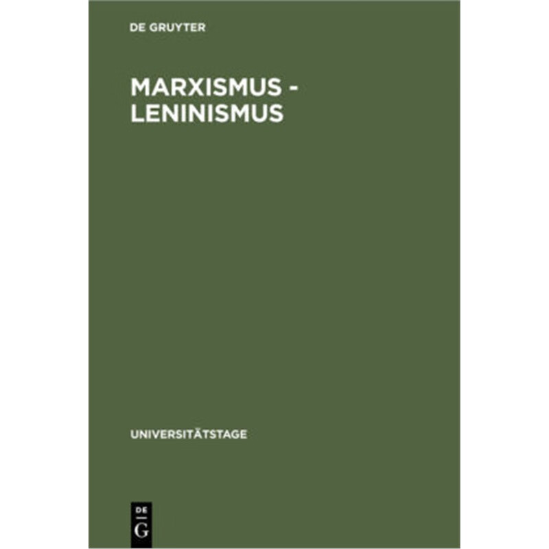 预订【德语】 marxismus - leninismus[9783110050226]