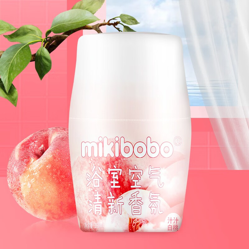 【12.9包邮】mikibobo 浴室香氛桃子味 260ml/瓶*2瓶