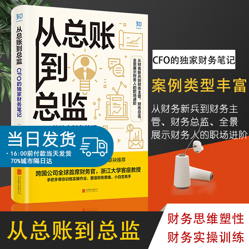 【特价清】从总账到总监 CFO的财务笔记 钱自严 跨国公司首席财务官浙江大学客座教授手把手带你训练实操作业塑造财务思维