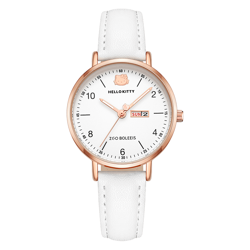 正港（ZGO）學(xué)生手表女初中高中12-16歲考試專用女孩女生機(jī)械風(fēng)石英手表 2092