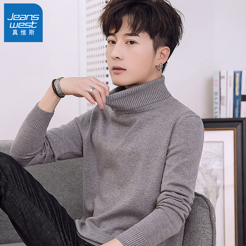 ��ά˹��JEANSWEST������ë������֯��2022���ﶬ�ڴ�����֯��ů�⴩����װ�������� ��ɫ��8781) M(�Ƽ�100��-110������)