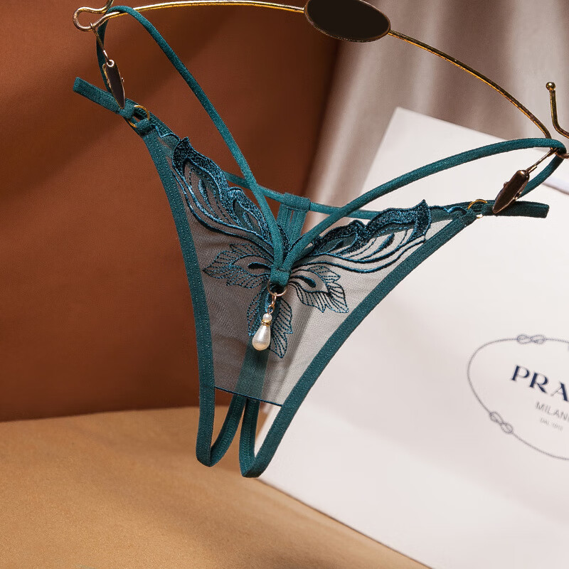 内裤丁字裤诱惑开档女激情套装透绣花变态角色扮演免脱血滴子情绪美女