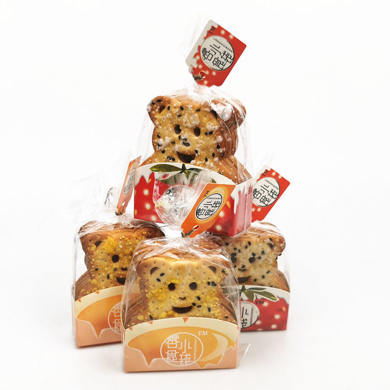 咖咪龙(kamilong)零食小袋笨笨熊饼干2斤饼干蛋黄味下午茶休闲零食品5