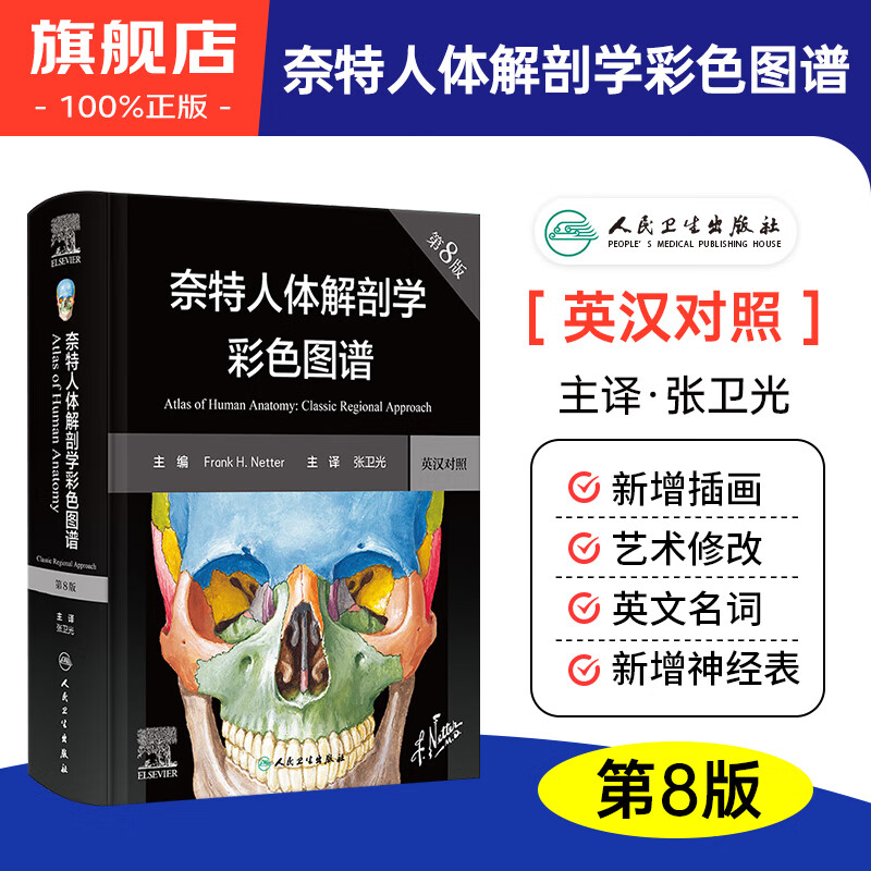 张卫光 人体解剖彩色学图谱郭光 中英