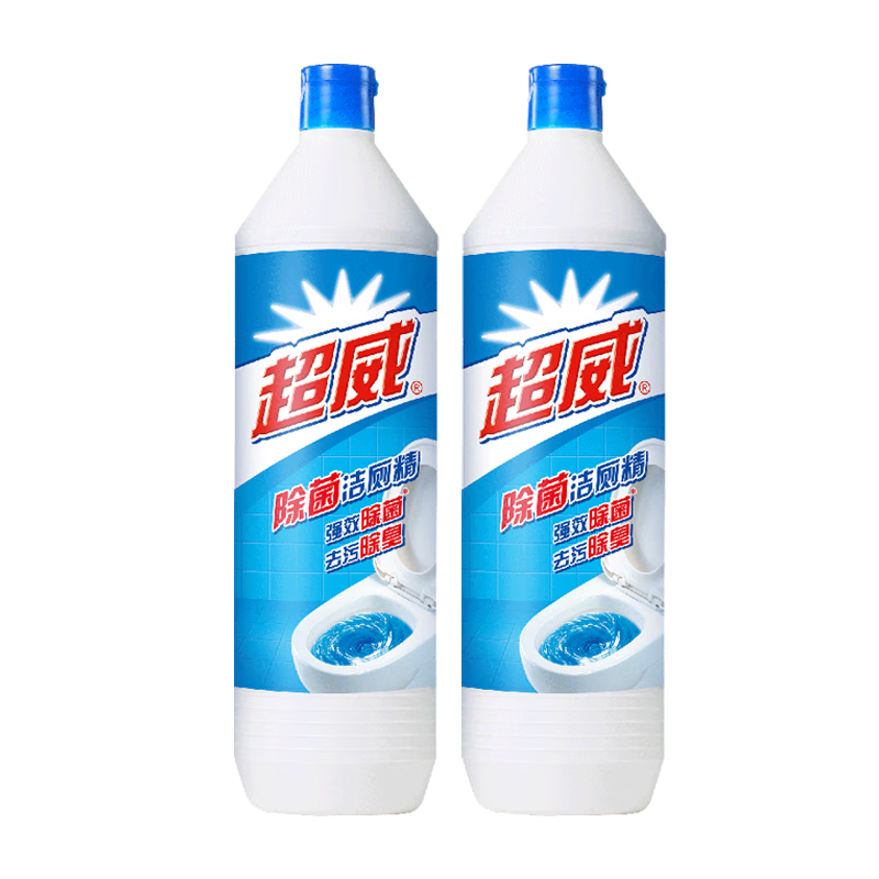 超威洁厕灵去污除味马桶清洁强效洁厕液厕所清洁厕宝除菌洁厕900g*2瓶