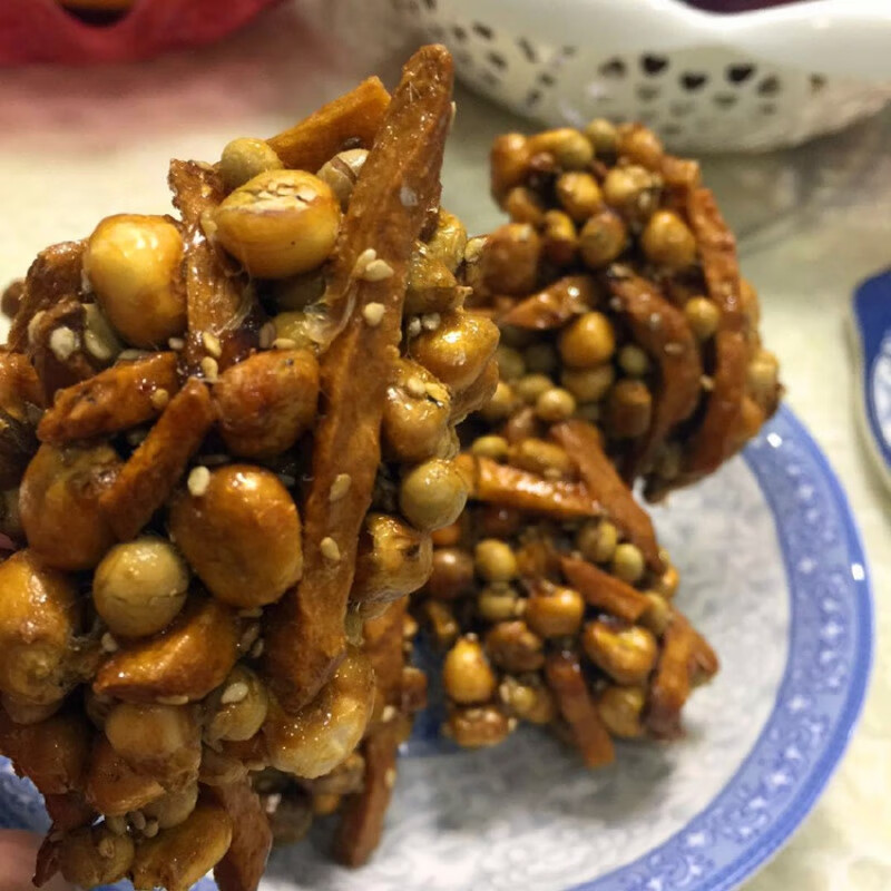 虎钢馋恩施巴东土特产麦芽苞谷糖包谷坨炒玉米红薯条苞
