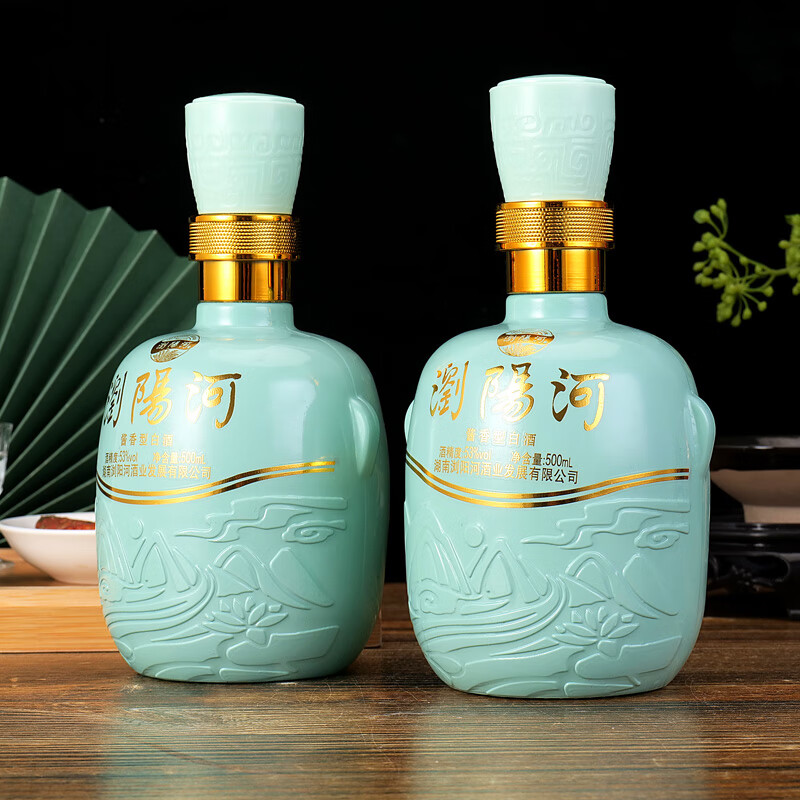 浏阳河酒窖龄国潮53度酱香型纯粮固态法白酒礼盒装礼赠佳品 53度 500mL 6瓶 礼盒装