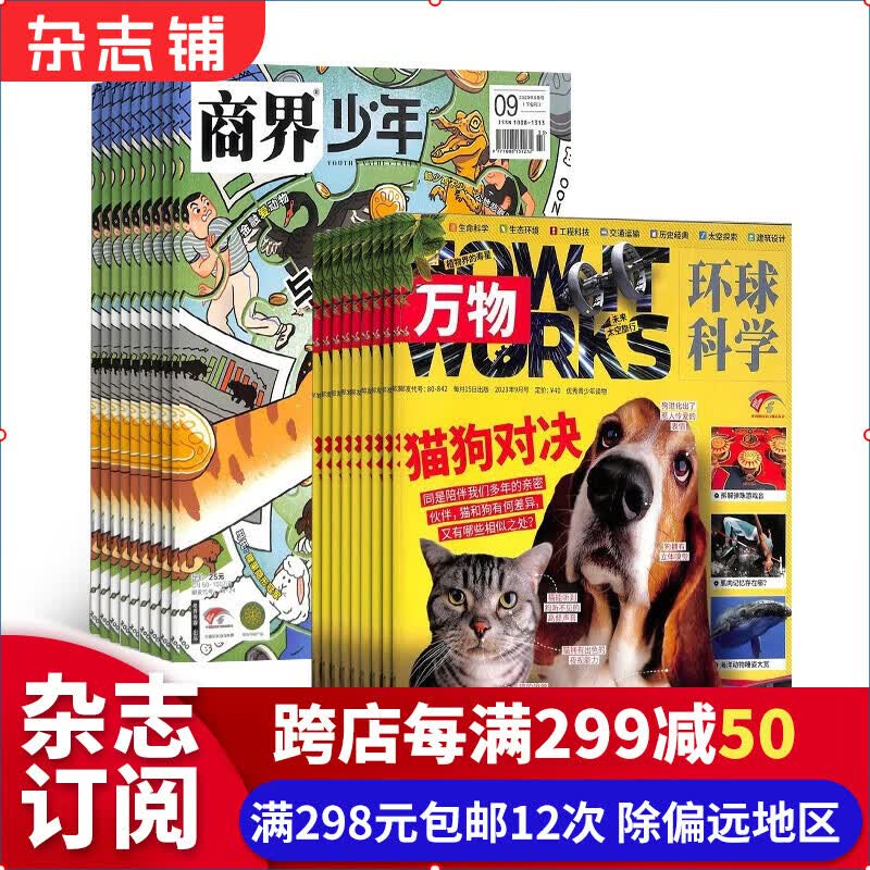 2024年1月起订 万物杂志铺组合自选共12个月订阅 好奇号/博物/问天少年/商界少年/意林少年版/历史喵/博物/环球少年地理/少年新知/中国国家地理 万物+商界少年 24年1月起订属于什么档次？