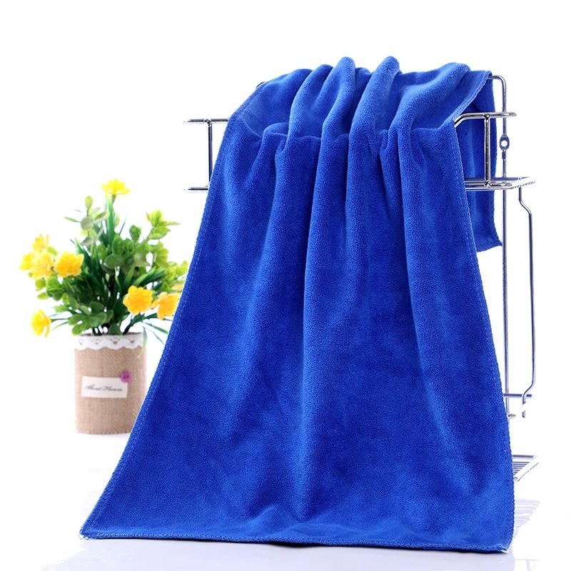 理发店专用毛巾发廊美发包头加厚干发巾吸水 超厚深蓝 30x60cm