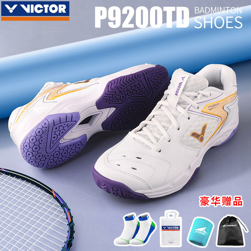 ���ڲ�����VICTOR���˶�ʤ����ë��Ь��Ů��רҵ����������ά�˶�P9200TD �˶�Ь ����ɫ 41