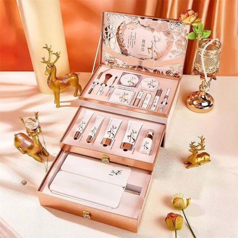 HLOFF情人节礼物口红礼盒彩妆化妆品套盒全套生日礼物送女朋友老婆闺蜜 一鹿臻情16件套礼盒