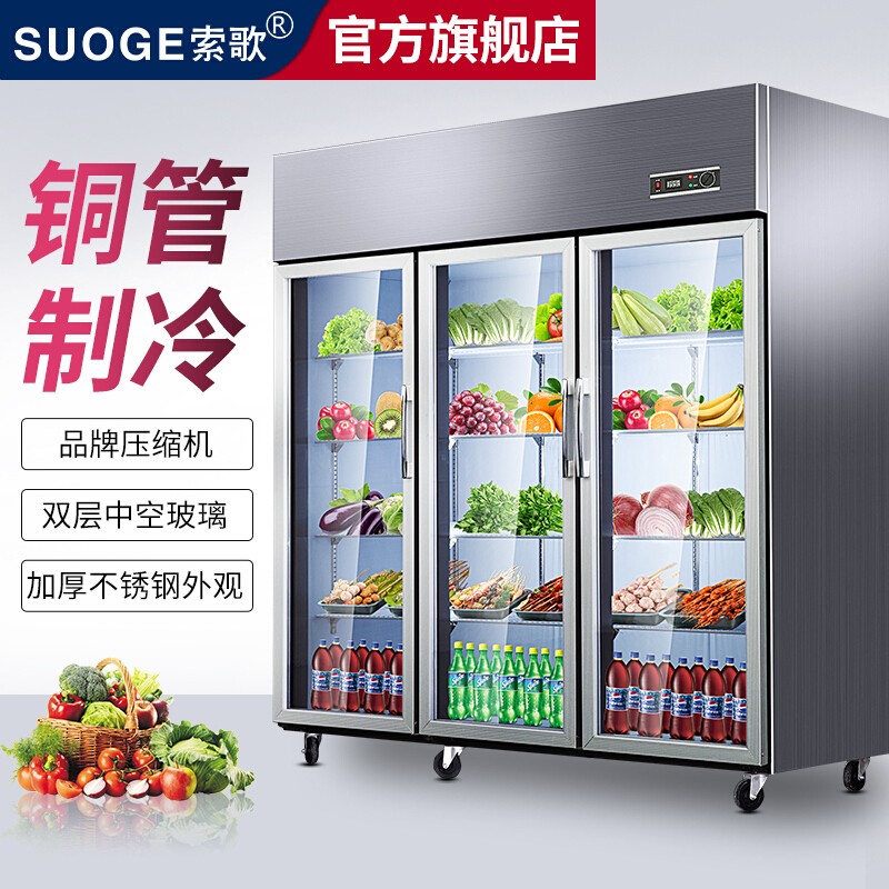 索歌麻辣烫展示柜冷藏保鲜柜三开门商用保鲜柜串串饭店蔬菜水果保鲜冰柜点菜烧烤冰箱展示柜 双门全冷藏【标准款】直冷使用感如何?