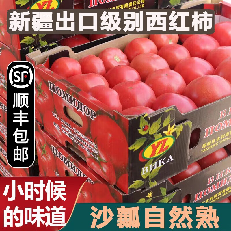 沃鲜谷【顺丰】新疆沙瓤西红柿 空运吐鲁番普罗旺斯生吃番茄 新鲜蔬菜