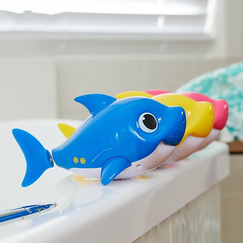 弗玛利babyshark玩具 鲨鱼宝宝唱歌游泳一家戏水洗澡玩具礼物baby