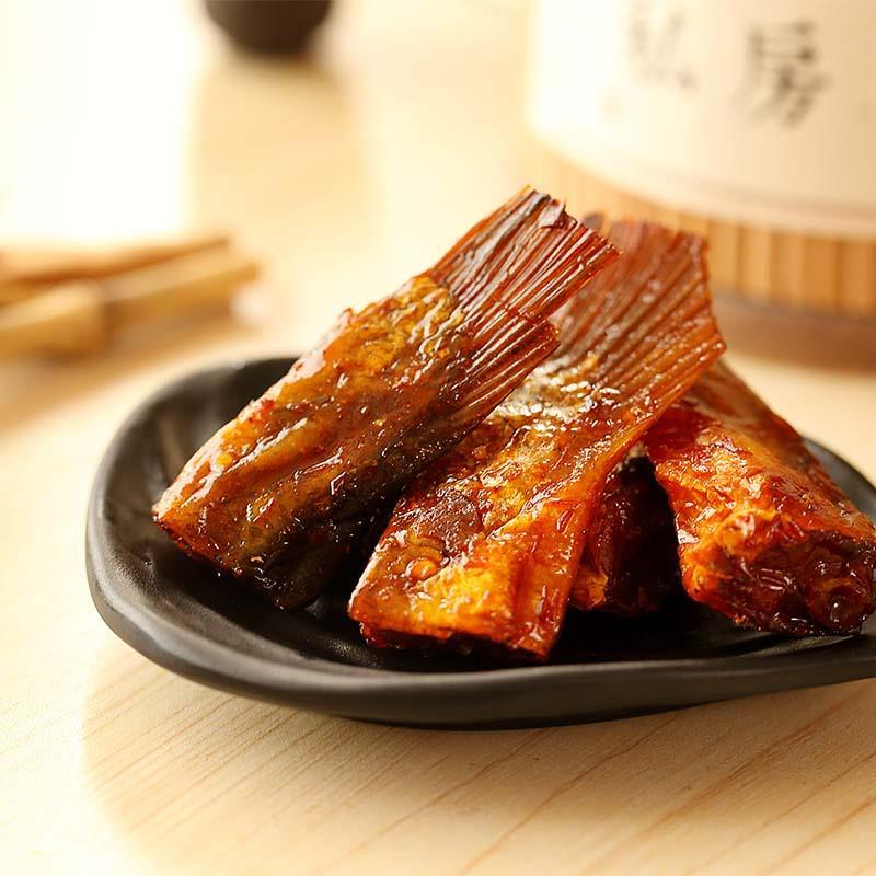 味芝元香辣鱼尾洞庭鱼排湖南特产湖辣鱼尾小吃即食零食品 香辣鱼排26g