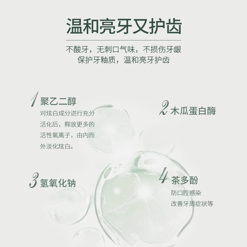 Tondi茶萃酵素炫白牙贴片美白牙齿去黄强效变白清洁牙烟茶渍神器 白牙贴28片