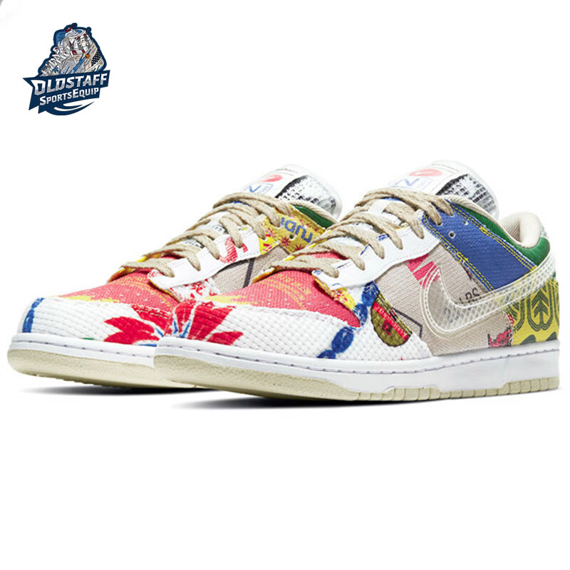 耐克(nike)dunk low sp白彩色集市超级市场板鞋 da6125-900 da6125