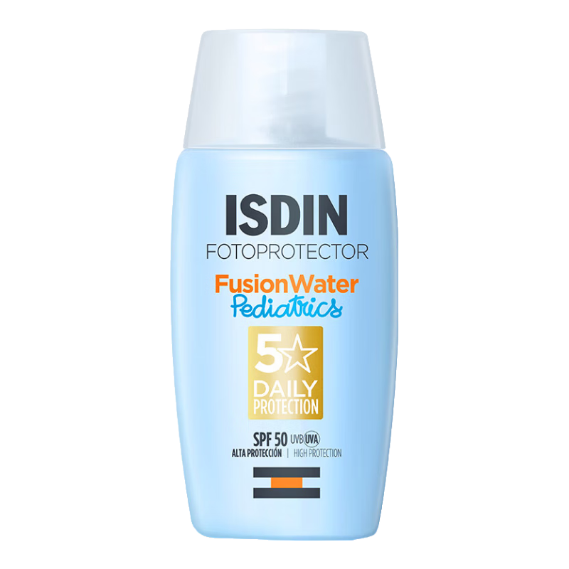 ISDIN 怡思丁 沁融水感儿童防晒霜隔离50ml SPF50进口高倍户外防晒护肤补水保湿