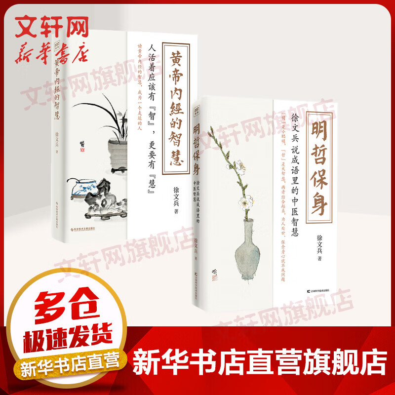 【套装2册】黄帝内经的智慧+明哲保身 徐文兵说成语里的中医智慧 徐文兵的书 科学技术文献出版社 预防疾病减缓衰老 图书