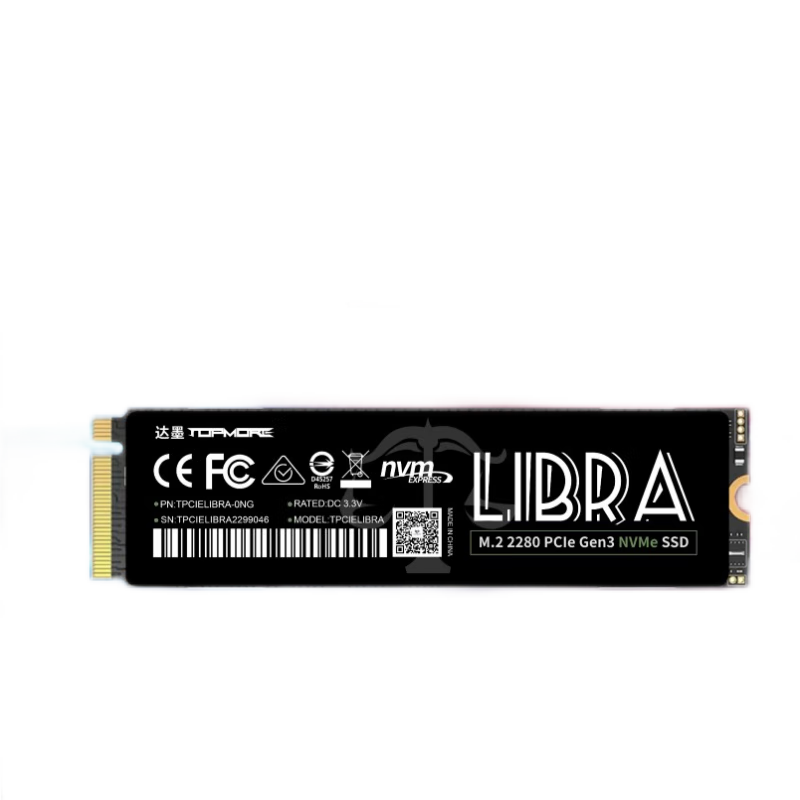1日0点：TOPMORE 达墨 LIBRA天秤座 NVMe M.2 固态硬盘 2TB（PCI-E3.0）