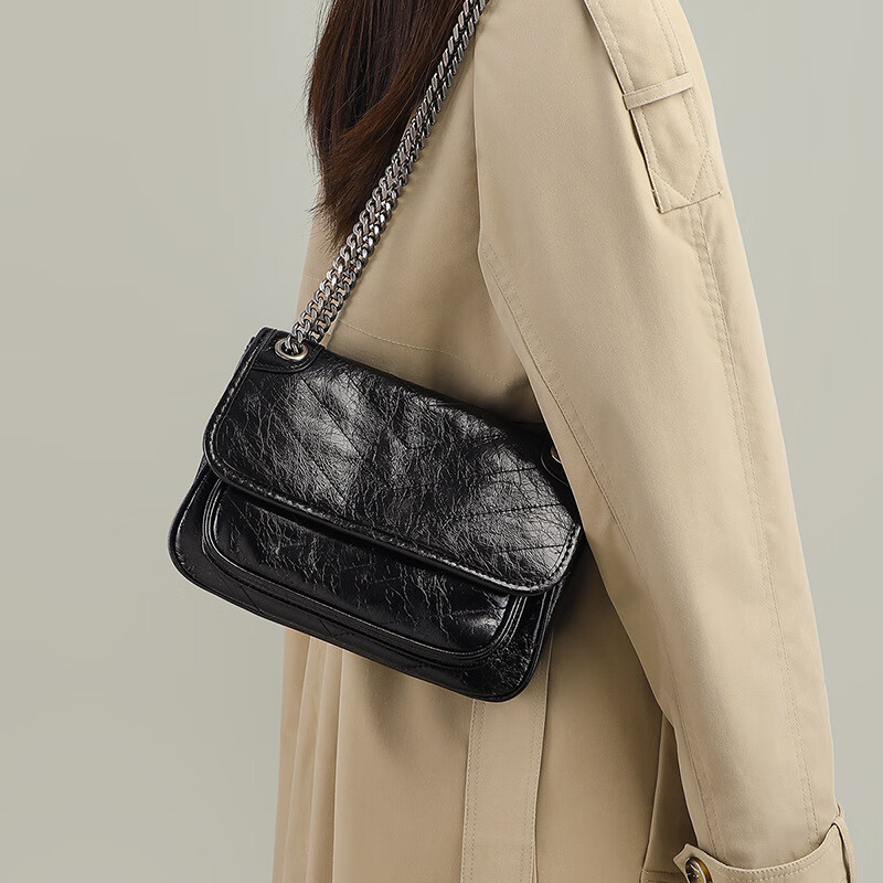 mk女包新款包包女包流浪包时尚单肩包女士包包链条邮差包百搭斜挎包