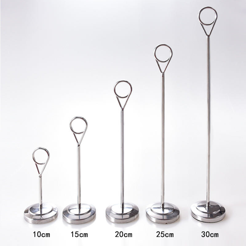 齐尚餐厅不锈钢餐牌夹立牌菜单桌卡台卡架菜品展示牌菜牌价格桌牌席卡