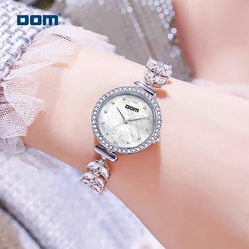 DOM手表女士时尚学生女表镶钻气质机械风石英防水腕表生日礼物送女友属于什么档次？
