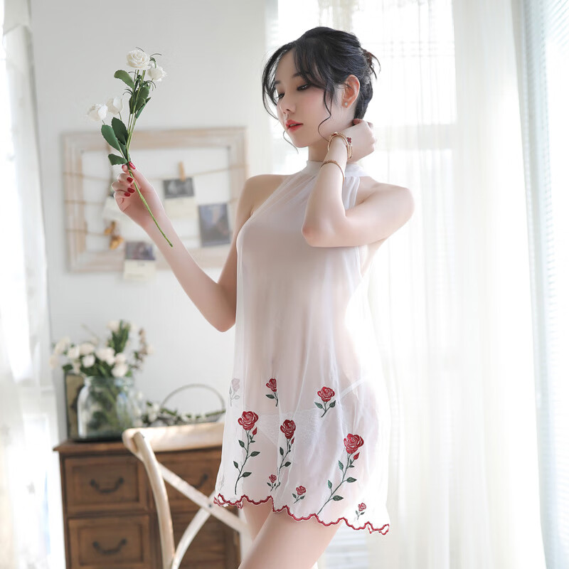 美涩 轻奢性感情趣内衣透视激情套装蕾丝小胸透明床上挑逗制服jk诱惑