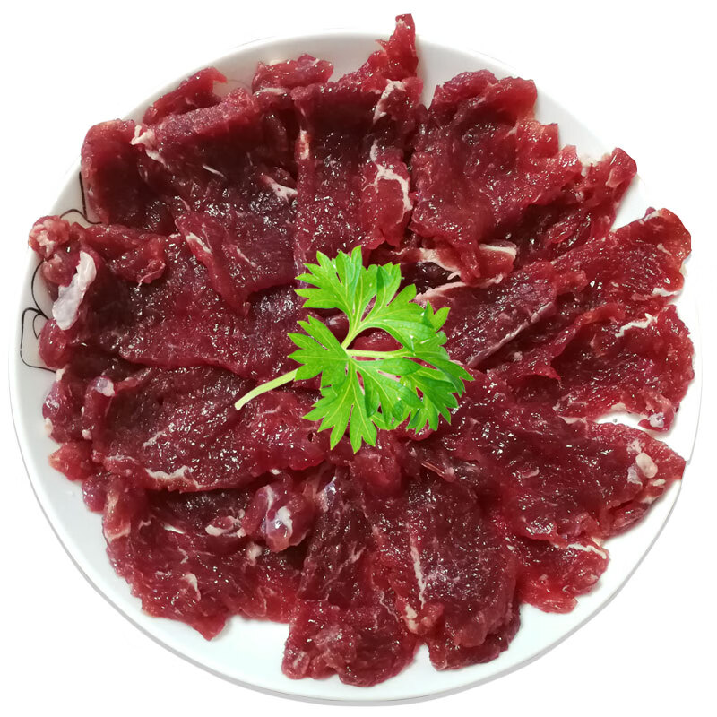 鲁享鲜嫩牛肉250克 潮汕牛肉火锅鲜牛肉生牛肉黄牛肉涮火锅食材打边锅