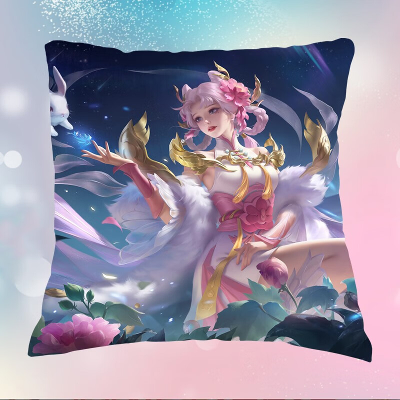 女英雄抱枕 王者荣耀游戏周边礼物沙发靠枕李白诸葛 貂蝉-金色仲夏夜