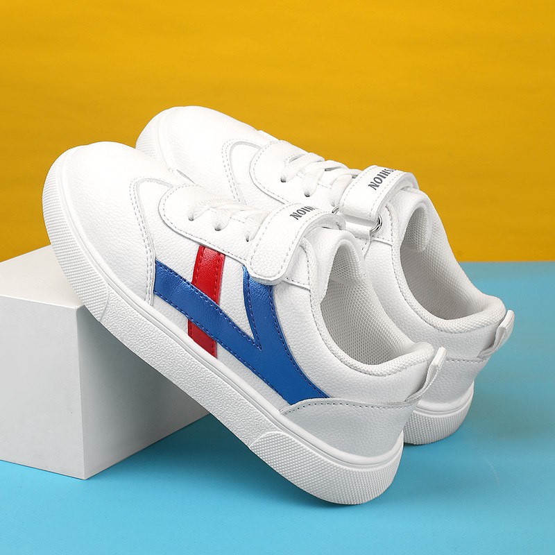 贝天熊童鞋春秋款男童小白鞋软底休闲鞋女童网面鞋透气儿童革面运动鞋 259白兰【革面】 28 内长17.8/脚16.8