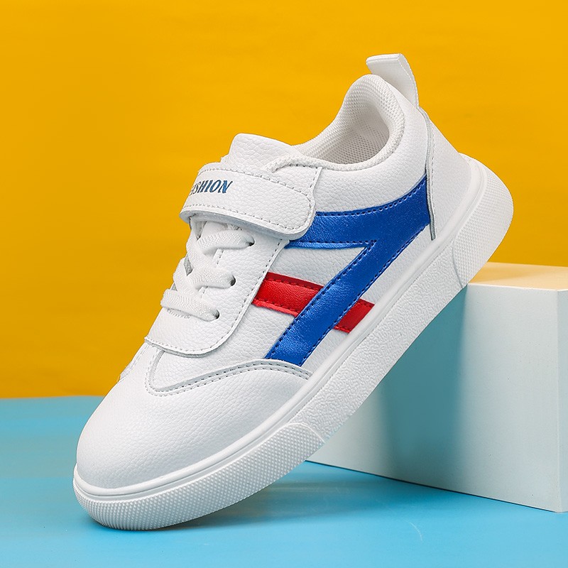 贝天熊童鞋春秋款男童小白鞋软底休闲鞋女童网面鞋透气儿童革面运动鞋 259白兰【革面】 28 内长17.8/脚16.8