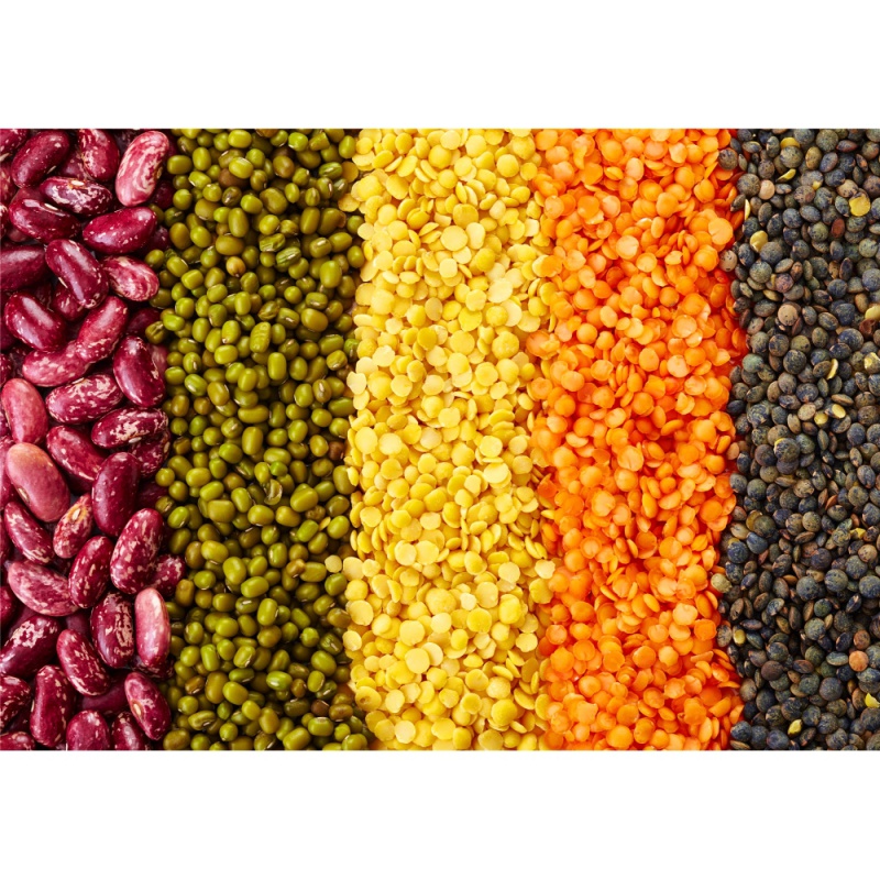 狼天影杂粮大米小麦高粱荞麦黄豆绿豆海报墙贴画粮油店餐墙上贴纸定制